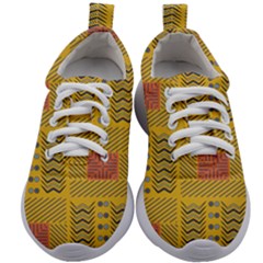 Digital Paper African Tribal Kids Athletic Shoes by HermanTelo