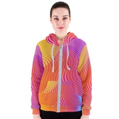 Chevron Line Poster Music Women s Zipper Hoodie