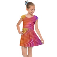 Chevron Line Poster Music Kids  Cap Sleeve Dress