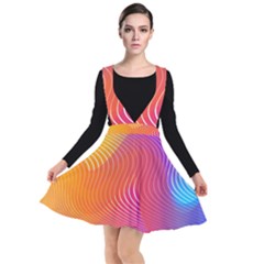 Chevron Line Poster Music Plunge Pinafore Dress by Mariart