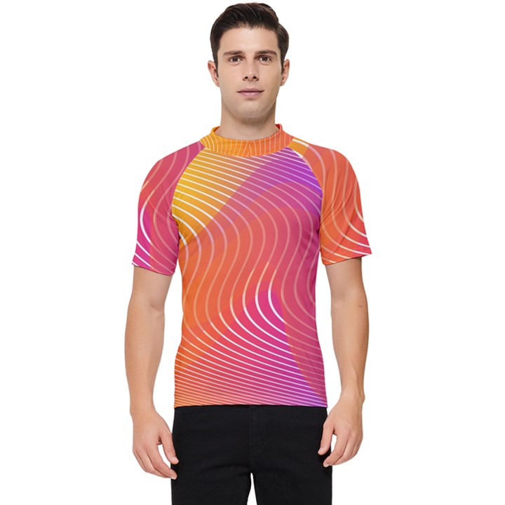 Chevron Line Poster Music Men s Short Sleeve Rash Guard