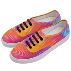 Chevron Line Poster Music Women s Classic Low Top Sneakers