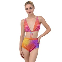 Chevron Line Poster Music Tied Up Two Piece Swimsuit by Mariart