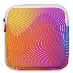 Chevron Line Poster Music Mini Square Pouch