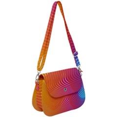 Chevron Line Poster Music Saddle Handbag by Mariart