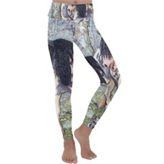 Foal At Pearl Wood - By Larenard Kids  Lightweight Velour Classic Yoga Leggings by LaRenard