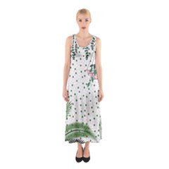 Plants Flowers Nature Blossom Sleeveless Maxi Dress by Mariart