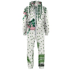 Plants Flowers Nature Blossom Hooded Jumpsuit (men) 