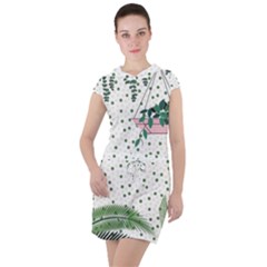 Plants Flowers Nature Blossom Drawstring Hooded Dress by Mariart