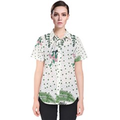 Plants Flowers Nature Blossom Women s Short Sleeve Shirt