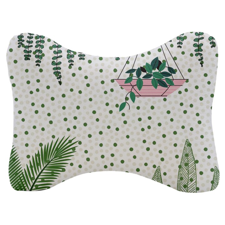 Plants Flowers Nature Blossom Velour Seat Head Rest Cushion