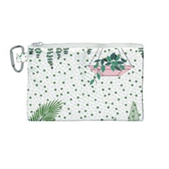 Plants Flowers Nature Blossom Canvas Cosmetic Bag (medium)