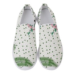 Plants Flowers Nature Blossom Women s Slip On Sneakers