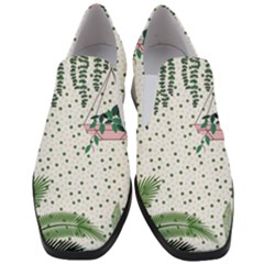 Plants Flowers Nature Blossom Women Slip On Heel Loafers