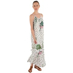 Plants Flowers Nature Blossom Cami Maxi Ruffle Chiffon Dress by Mariart