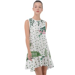 Plants Flowers Nature Blossom Frill Swing Dress by Mariart