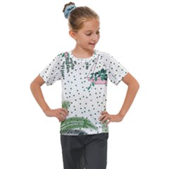 Plants Flowers Nature Blossom Kids  Mesh Piece Tee