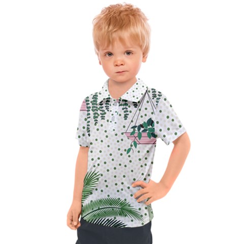 Plants Flowers Nature Blossom Kids  Polo Tee by Mariart