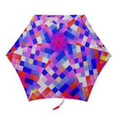 Squares Pattern Geometric Seamless Mini Folding Umbrellas by Dutashop