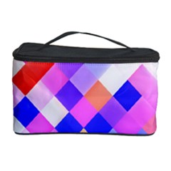 Squares Pattern Geometric Seamless Cosmetic Storage by Dutashop