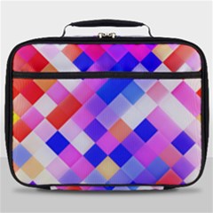 Squares Pattern Geometric Seamless Full Print Lunch Bag