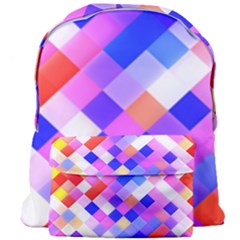 Squares Pattern Geometric Seamless Giant Full Print Backpack