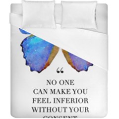 Inferior Quote Butterfly Duvet Cover (california King Size)