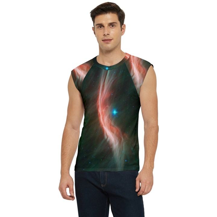   Space Galaxy Men s Raglan Cap Sleeve Tee