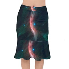   Space Galaxy Short Mermaid Skirt by IIPhotographyAndDesigns