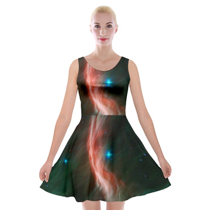   Space Galaxy Velvet Skater Dress