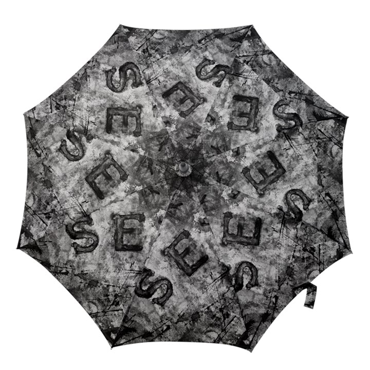 Sex Painting Word Letters Hook Handle Umbrellas (Large)