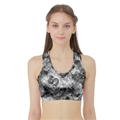 Sex Painting Word Letters Sports Bra With Border by Dutashop