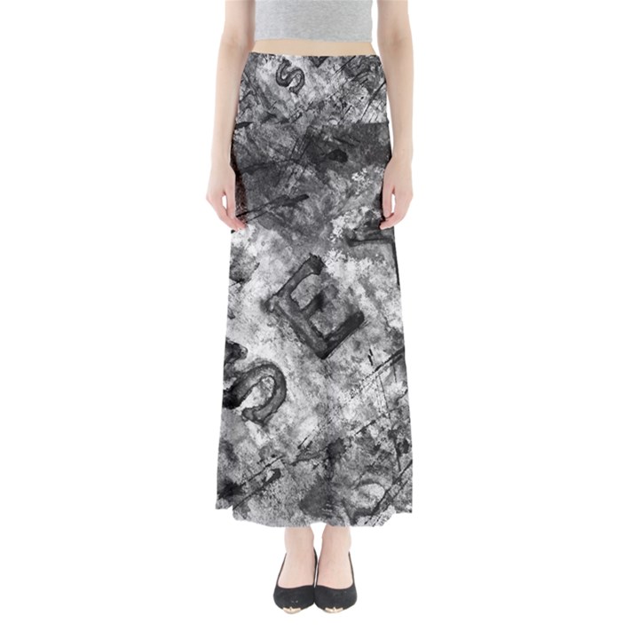 Sex Painting Word Letters Full Length Maxi Skirt