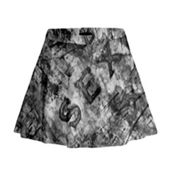 Sex Painting Word Letters Mini Flare Skirt by Dutashop