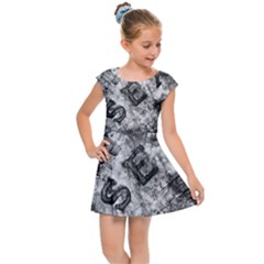 Sex Painting Word Letters Kids  Cap Sleeve Dress by Dutashop