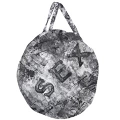 Sex Painting Word Letters Giant Round Zipper Tote