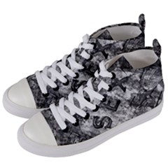 Sex Painting Word Letters Women s Mid-top Canvas Sneakers by Dutashop