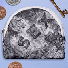 Sex Painting Word Letters Horseshoe Style Canvas Pouch