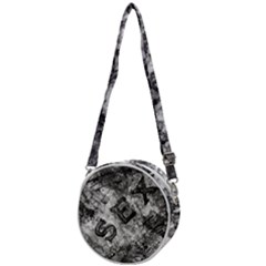 Sex Painting Word Letters Crossbody Circle Bag