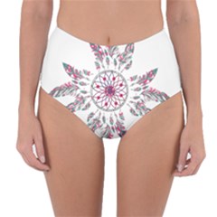 Boho Love Reversible High-waist Bikini Bottoms by designsbymallika