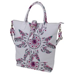 Boho Love Buckle Top Tote Bag by designsbymallika