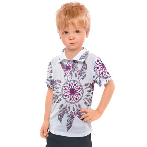 Boho Love Kids  Polo Tee by designsbymallika