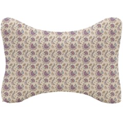 Baatik Floral Print 4 Seat Head Rest Cushion by designsbymallika