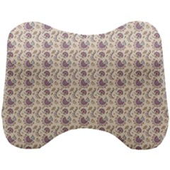 Baatik Floral Print 4 Head Support Cushion by designsbymallika