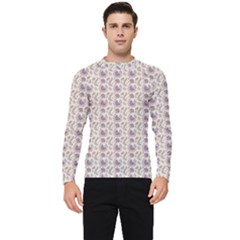 Baatik Floral Print 4 Men s Long Sleeve Rash Guard by designsbymallika