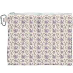 Baatik Floral Print 4 Canvas Cosmetic Bag (xxxl) by designsbymallika