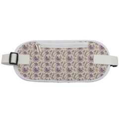 Baatik Floral Print 4 Rounded Waist Pouch by designsbymallika