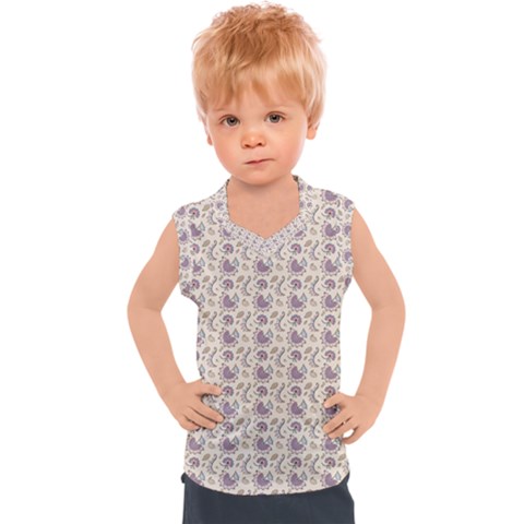 Baatik Floral Print 4 Kids  Sport Tank Top by designsbymallika