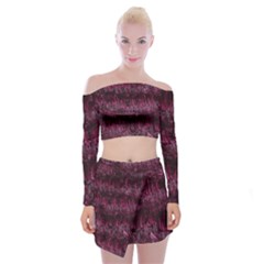 Gc (84) Off Shoulder Top With Mini Skirt Set by GiancarloCesari