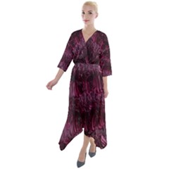 Gc (90) Quarter Sleeve Wrap Front Maxi Dress by GiancarloCesari